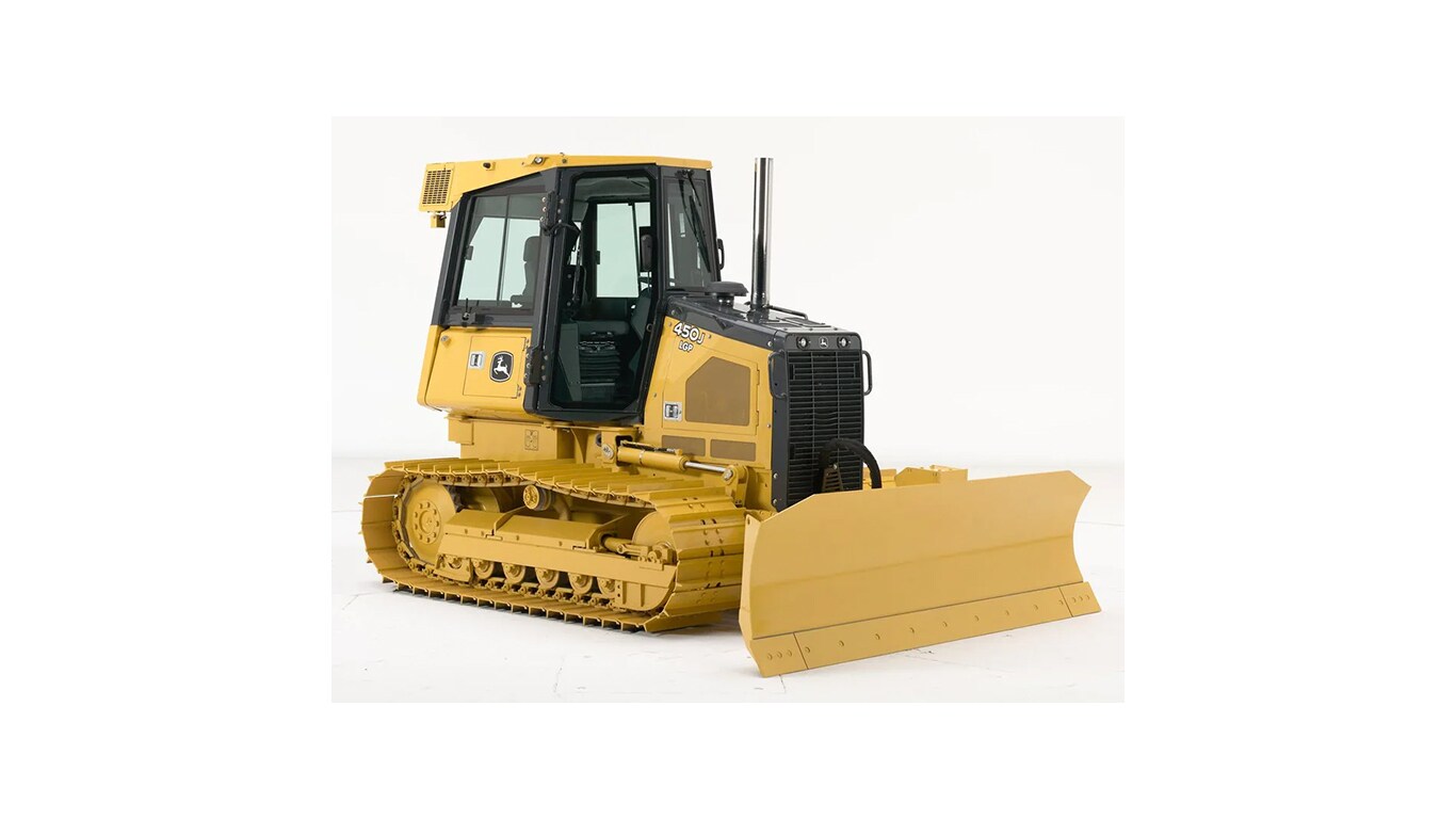 450J Crawler Dozer sobre un fondo blanco