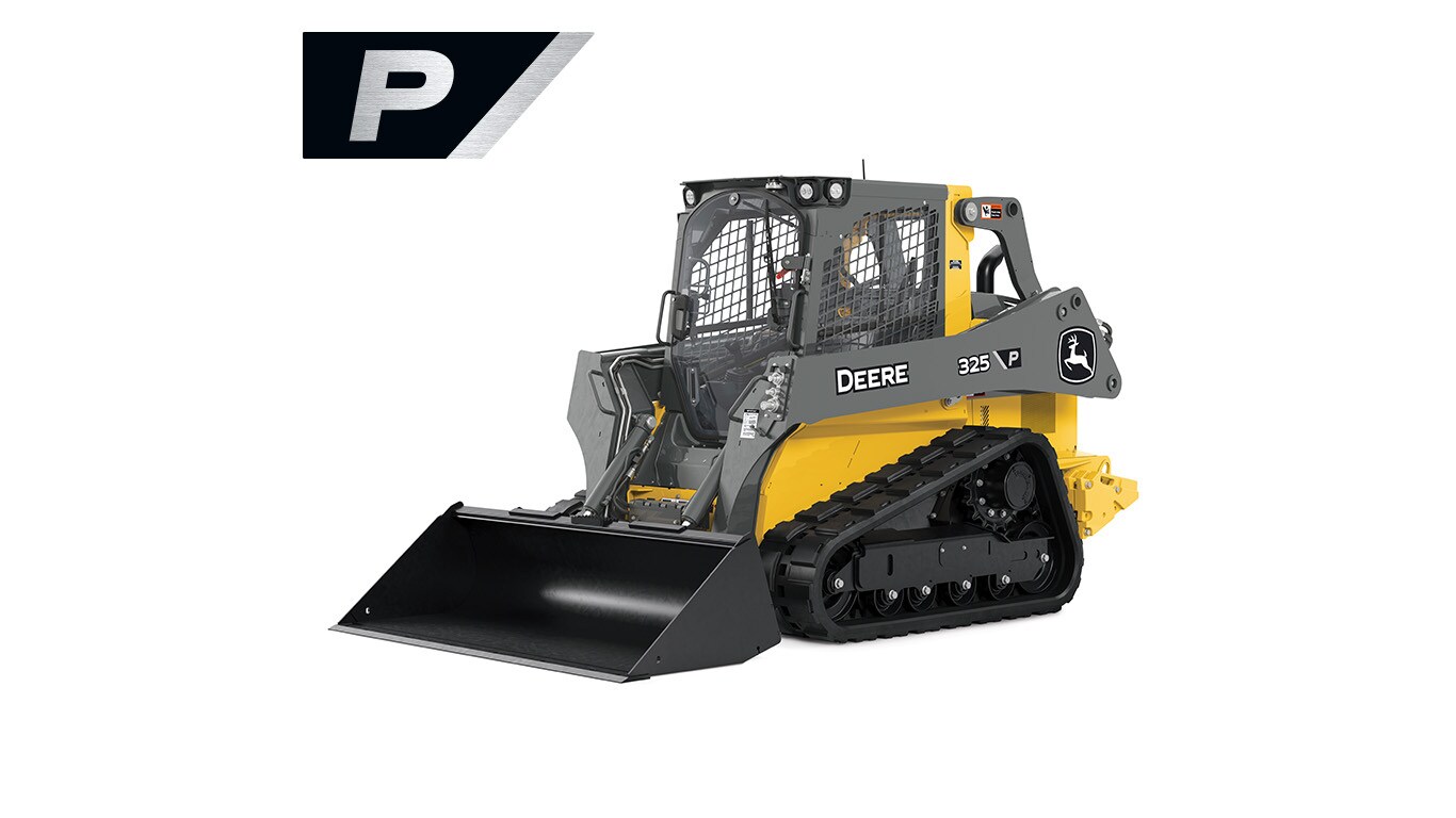 Cargadora compacta 325 P‑Tier sobre fondo blanco