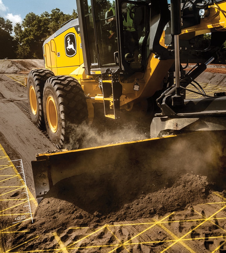Nivelación de la tierra para equipos de construcción Deere