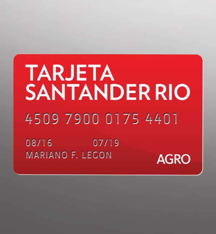 Tarjeta Santander Rio Agro