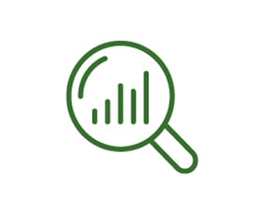 Fondo blanco con un ícono de lupa.