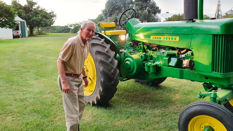 Imagen del 730 con el que Don Pedro Bovetti comenzó a trabajar hace más de 50 años