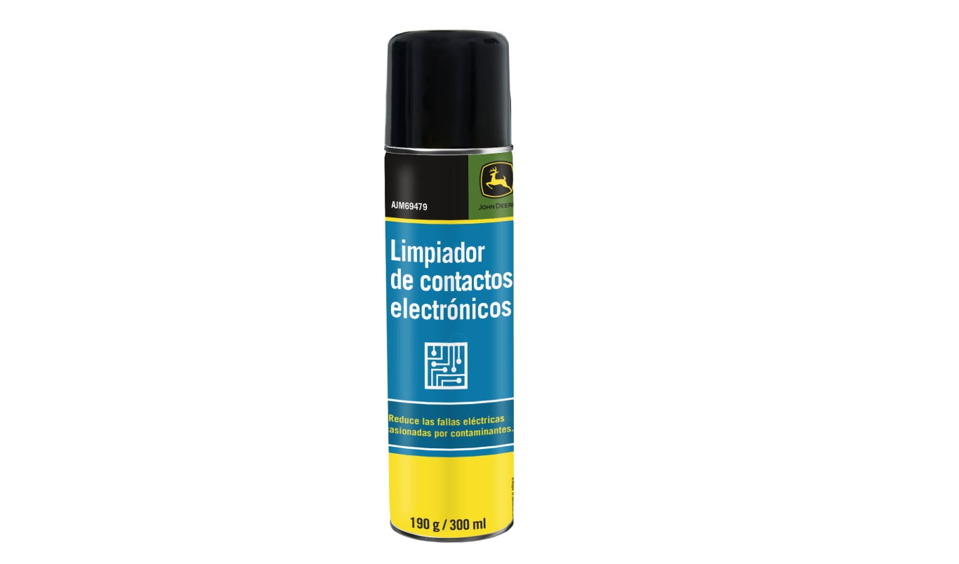Producto Limpiador de contactos electrónicos sobre fondo blanco.