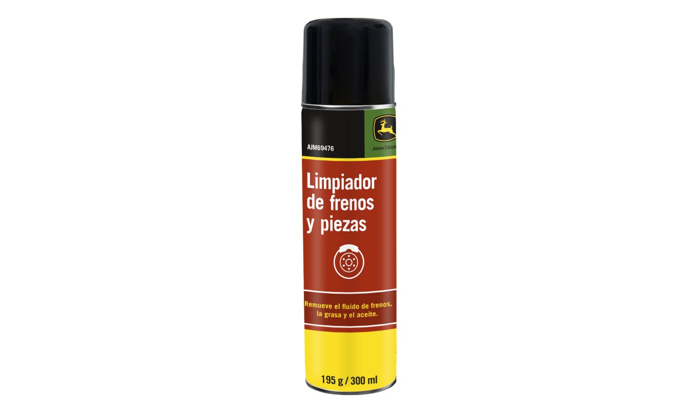 Producto Limpiador de frenos y piezas sobre fondo blanco.